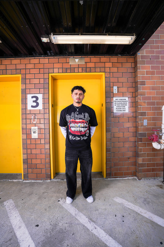 God Bless The Hustler Tee - Black