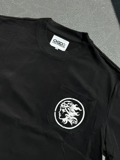 Weeping Angel Cropped Tee - Black