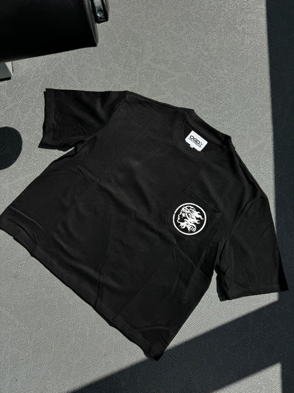 Weeping Angel Cropped Tee - Black