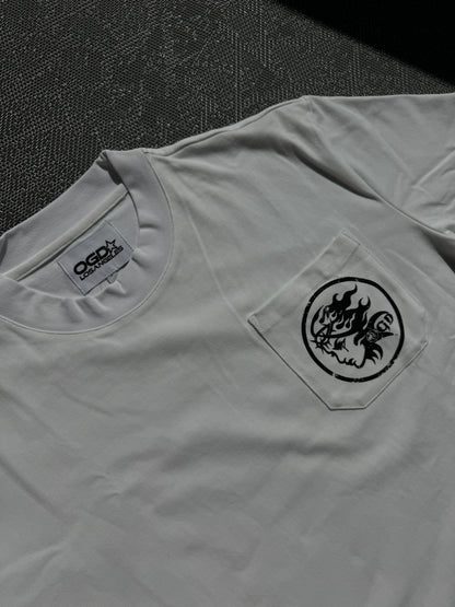 Weeping Angel Cropped Tee - White