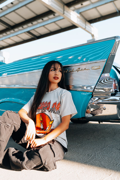 Barbed Up Tee - Ice Grey