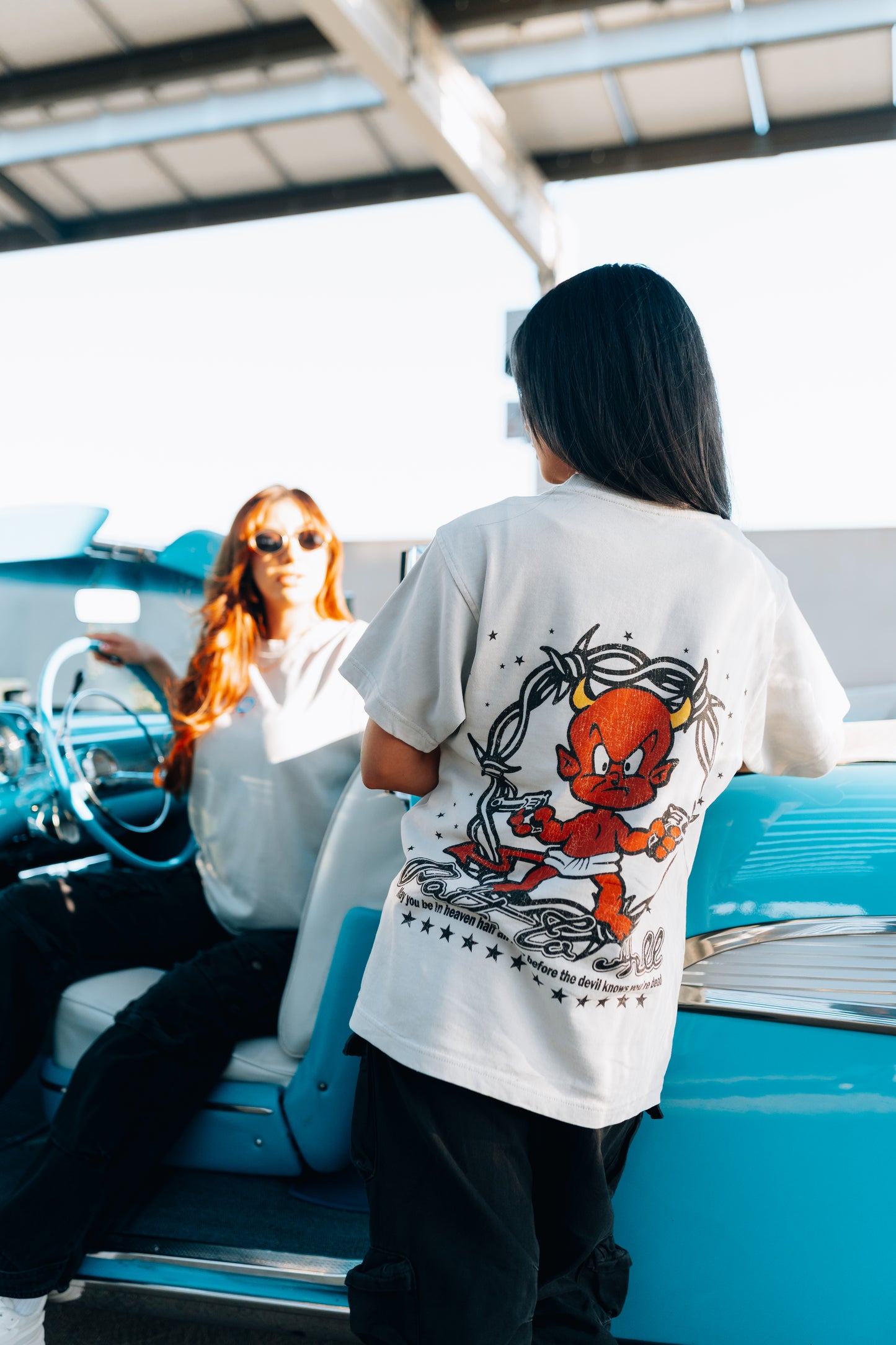 Barbed Up Tee - Ice Grey